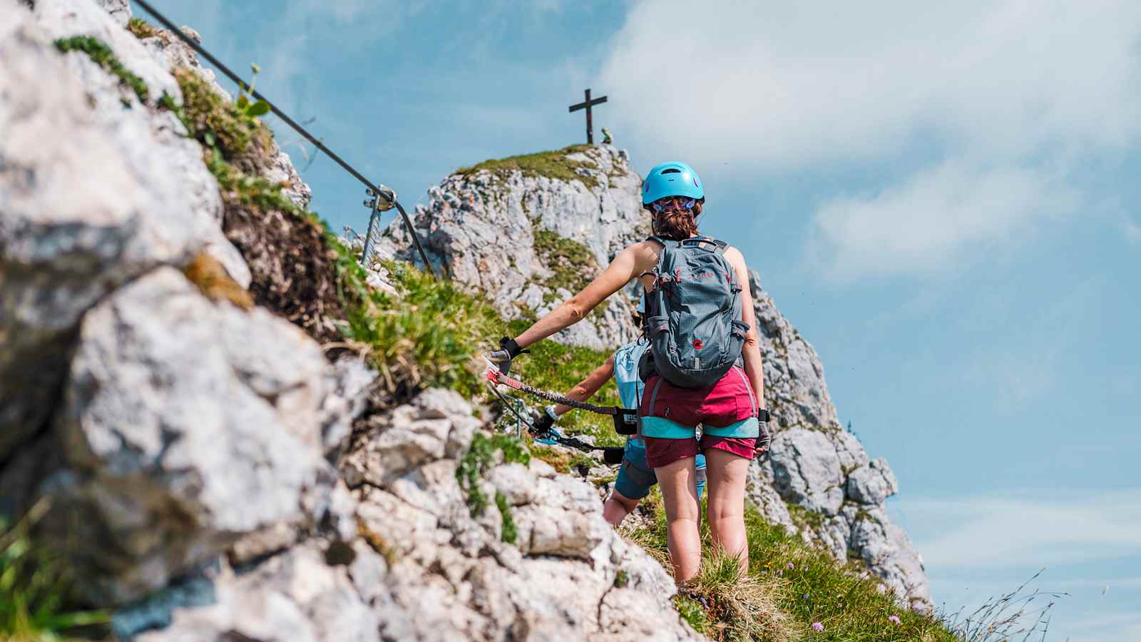 Unterwegs auf dem 5-Gipfel-Klettersteig im Rofan